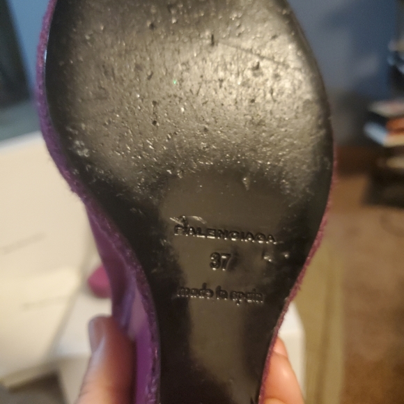 Balenciaga size 37 Spring Fushcia Wedges - Picture 3 of 3